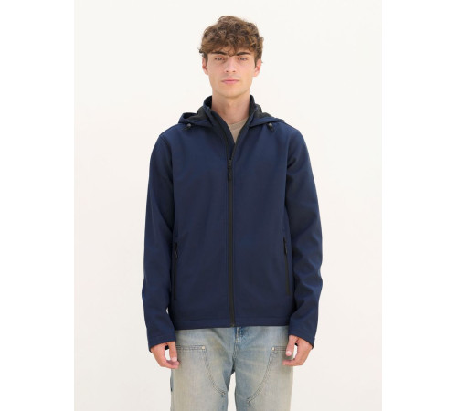 Куртка софтшелл с капюшоном мужская Race Men, ярко-синяя (royal)