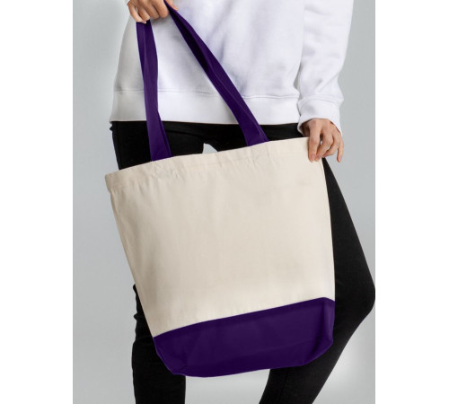 Холщовая сумка Shopaholic, фиолетовая