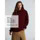 Худи Kulonga Oversize, бордовое