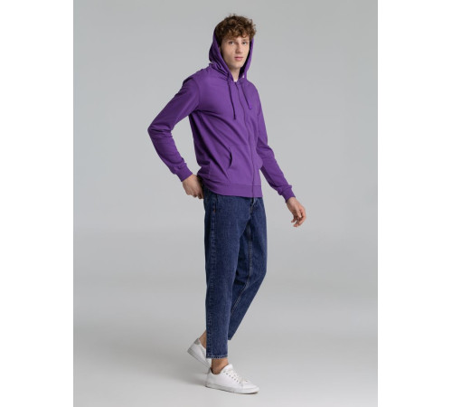 Толстовка на молнии с капюшоном Siverga 2.0, фиолетовая