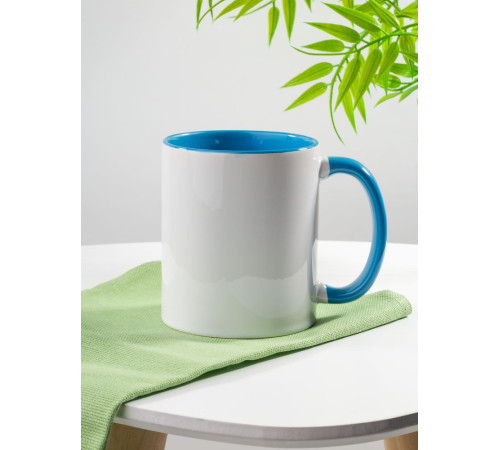 Кружка Promo Plus для сублимационной печати, светло-голубая