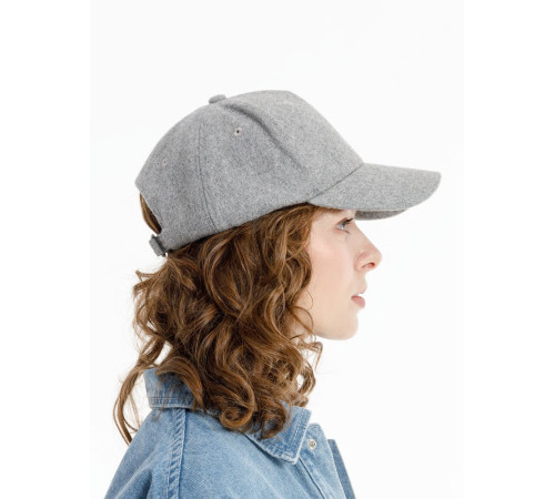 Бейсболка Woolridge, серый меланж