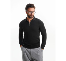 Рубашка поло мужская с длинным рукавом Terrazzo, черная