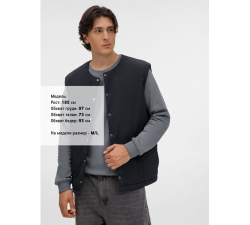 Жилет унисекс Veter, черный