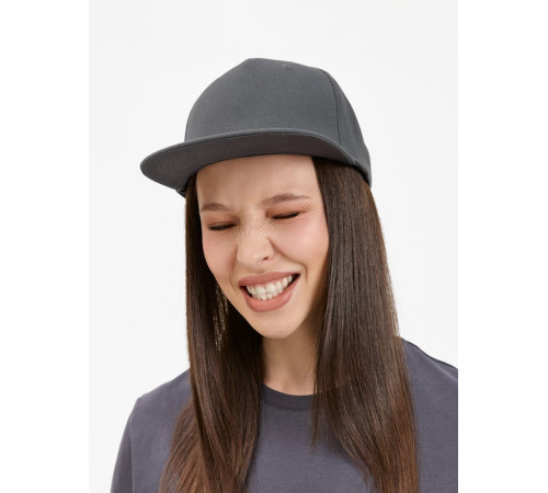 Бейсболка Epicore с прямым козырьком, серая