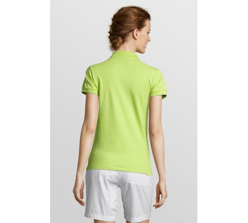 Рубашка поло женская People 210, зеленое яблоко