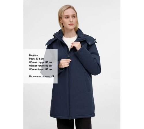 Куртка-парка унисекс Sfera, темно-синяя