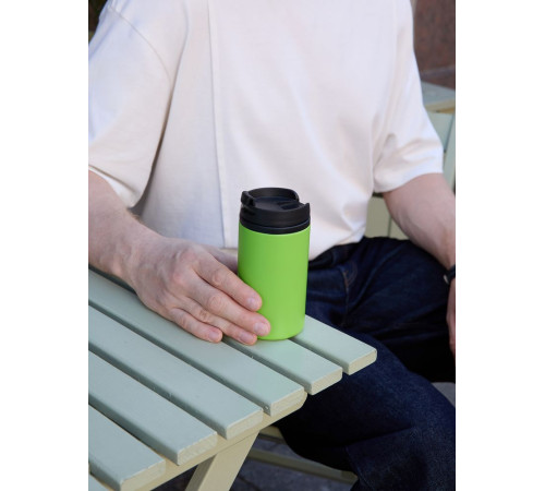 Термостакан Canella, зеленый матовый (яблоко)