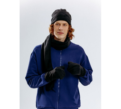 Варежки Fleecy, черные