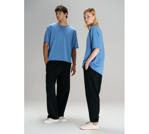 Футболка оверсайз унисекс Vozduh, синяя