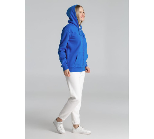 Толстовка на молнии с капюшоном Siverga Heavy 2.0, ярко-синяя