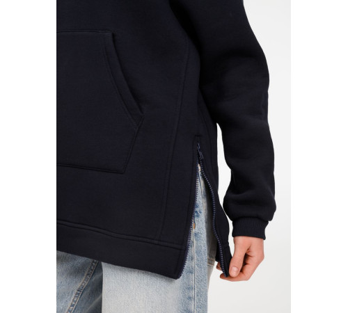 Худи унисекс оверсайз Easy Street, темно-синее