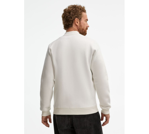 Бомбер унисекс Estado, молочно-белый