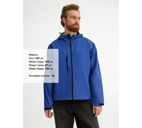 Куртка мужская с капюшоном Replay Men 340, ярко-синяя