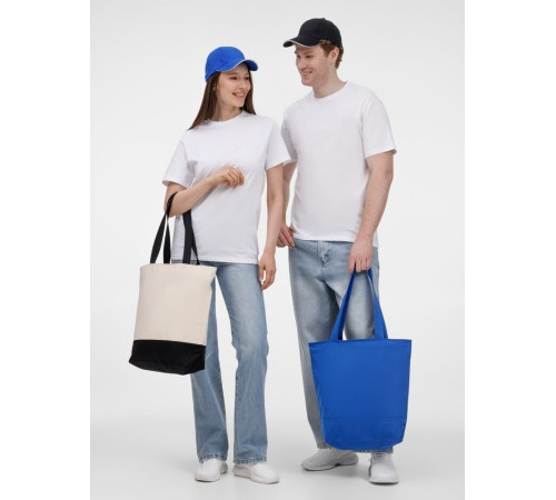 Сумка для покупок на молнии Shopaholic Zip, синяя