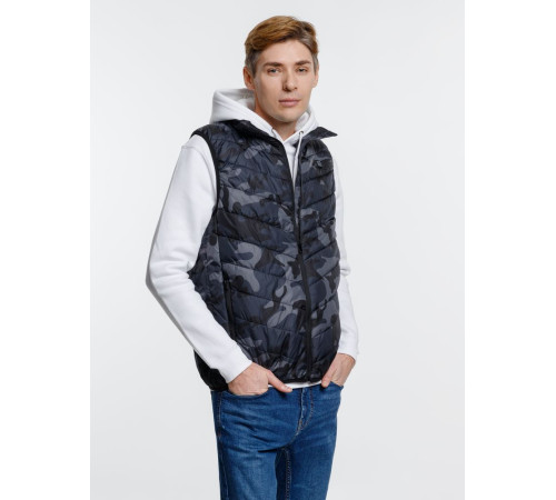 Жилет с подогревом Thermalli Valmorel, серый камуфляж