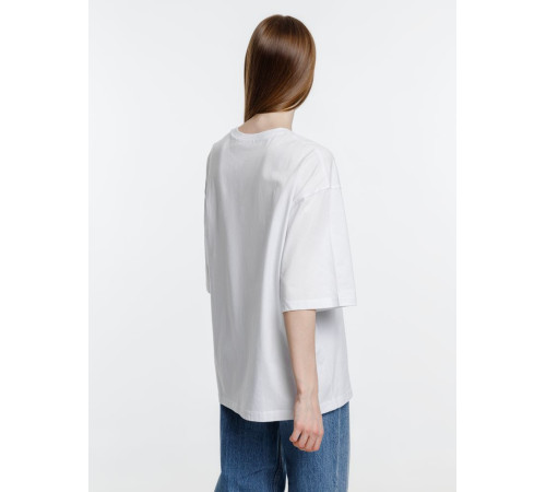 Футболка оверсайз унисекс Base Space, белая