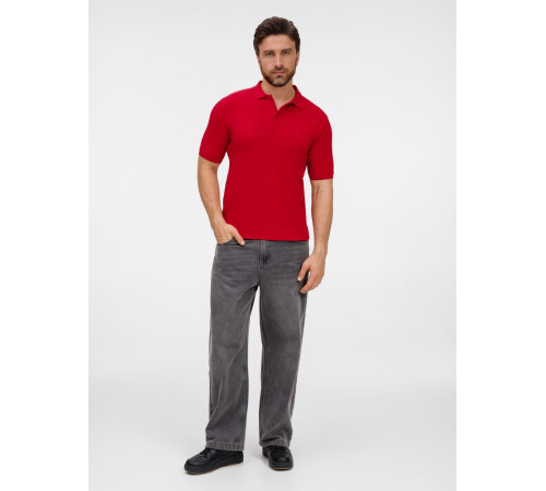 Рубашка поло унисекс Upswing, красная