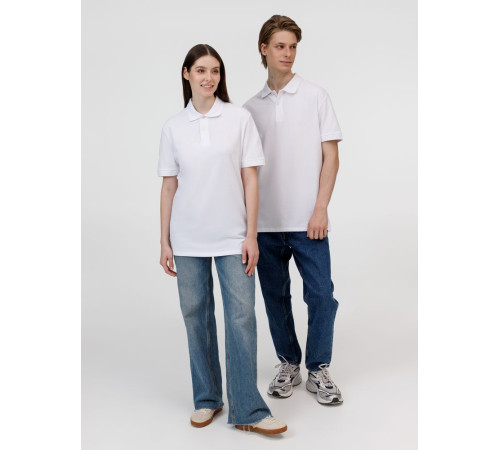 Рубашка поло унисекс Pacific, белая