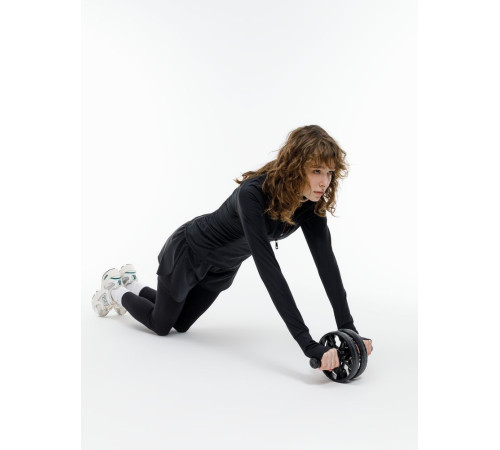 Ролик для пресса с ковриком Presswork, черный