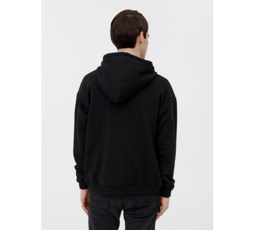 Толстовка унисекс оверсайз на молнии Zippy Terry, черная