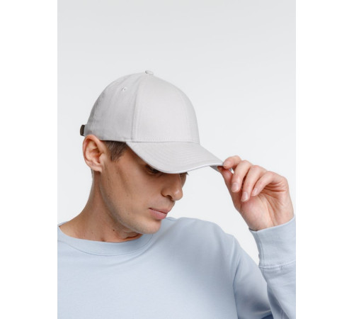 Бейсболка Spiker, серая с белым