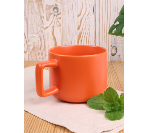 Чашка Jumbo в коробке матовая, оранжевая