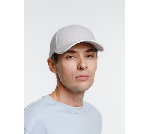 Бейсболка Spiker, серая с белым