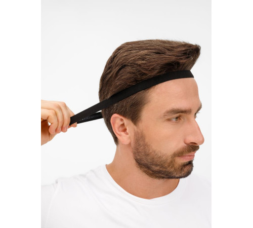 Повязка-резинка на голову Headway, черная