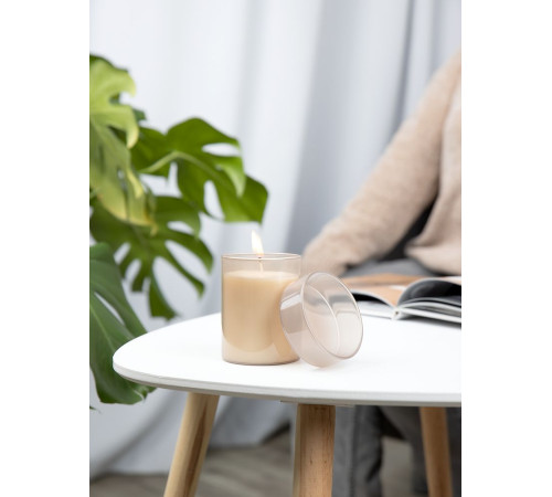 Ароматическая свеча Flikka, сосна и кипарис, бежевая