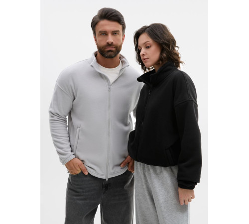 Куртка флисовая унисекс Nebo, светло-серая