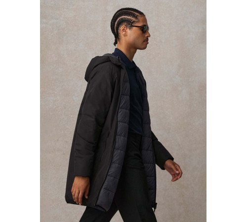 Куртка-парка унисекс Reverse, черная