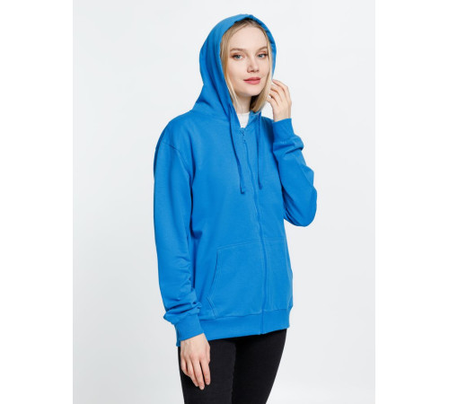 Толстовка на молнии с капюшоном Siverga 2.0, бирюзовая