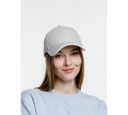 Бейсболка Spiker, серая с белым