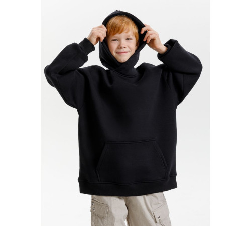 Худи детское оверсайз Junipero, черное