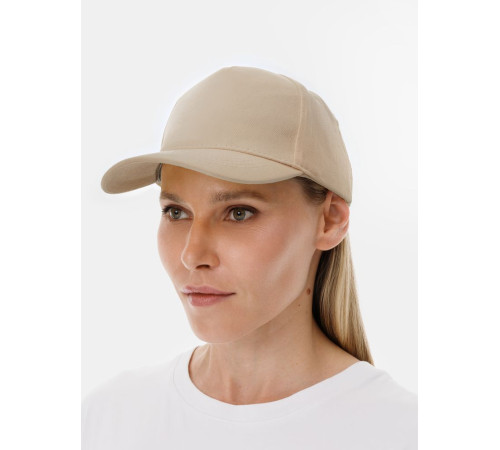Бейсболка Long Beach, бежевая