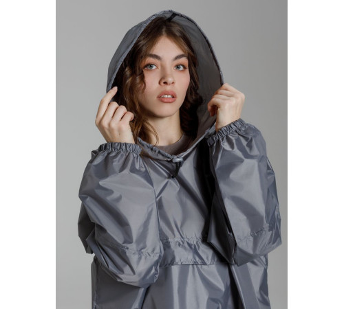 Дождевик-анорак Alatau, серый, единый размер