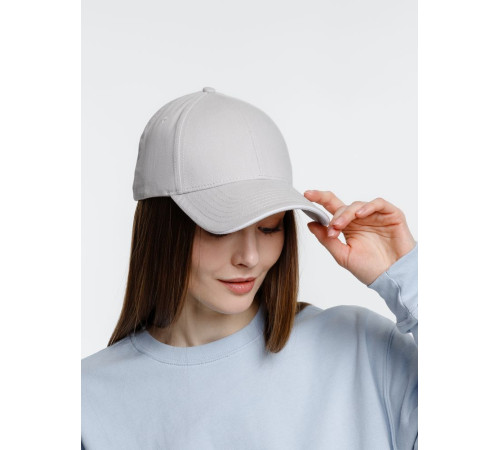 Бейсболка Spiker, серая с белым