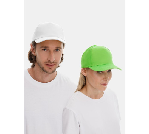 Бейсболка Long Beach, белая