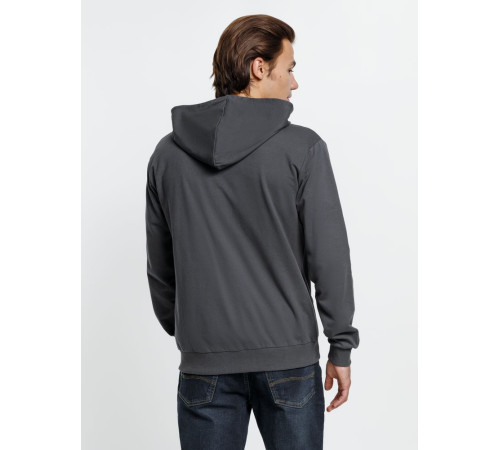 Толстовка на молнии с капюшоном Siverga, темно-серая (графит)
