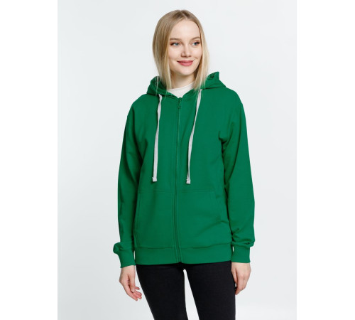 Толстовка на молнии с капюшоном Siverga, зеленая