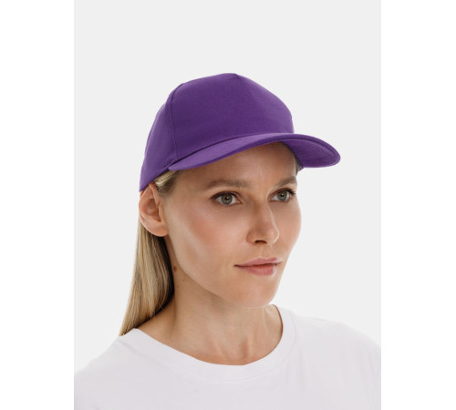 Бейсболка Long Beach, темно-фиолетовая