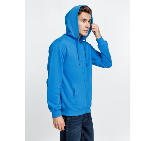 Толстовка на молнии с капюшоном Siverga 2.0, бирюзовая