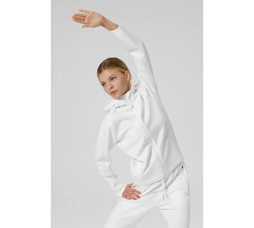 Куртка с капюшоном унисекс Begi, молочно-белая