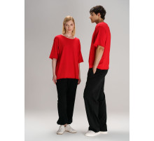 Футболка оверсайз унисекс Vozduh, красная