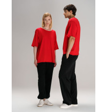 Футболка оверсайз унисекс Vozduh, красная