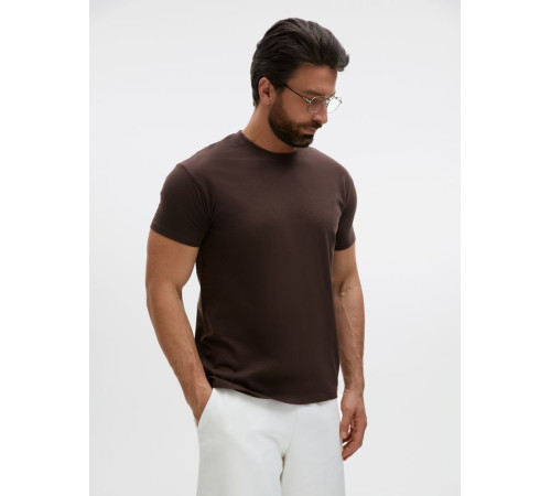 Футболка унисекс Regent 150, темно-коричневая (шоколад)