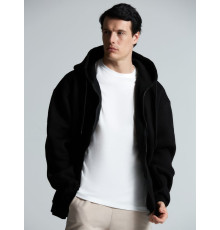 Толстовка унисекс оверсайз Zippy, черная