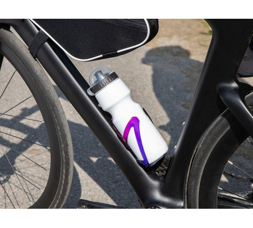 Бутылка для велосипеда Bikescape, белая с синим