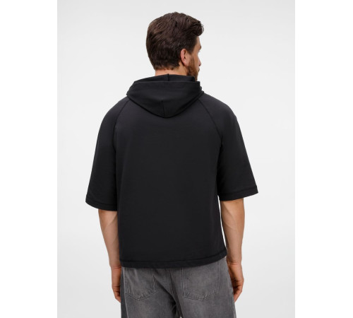 Футболка оверсайз унисекс с капюшоном Neofit, черная